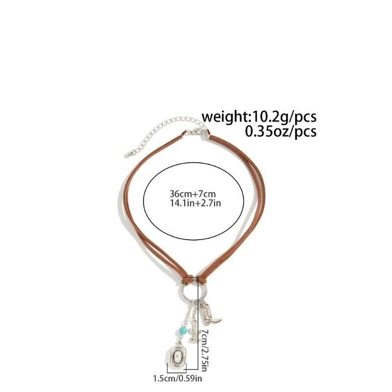 Rhinestone Cowboy Necklace Accessory