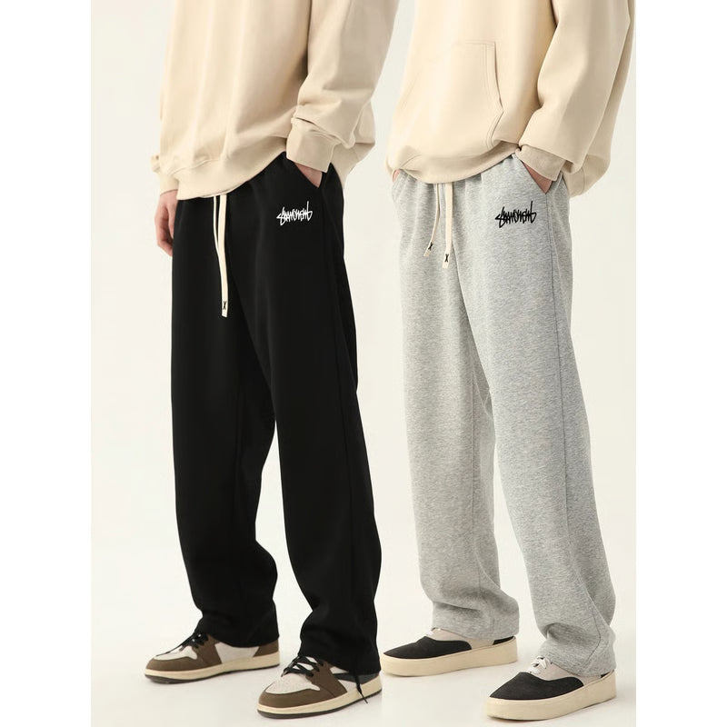 Men Jogging Pants Baggy Outdoor Sweatpants, Neutral, Breathable, Fashion Design Joggers